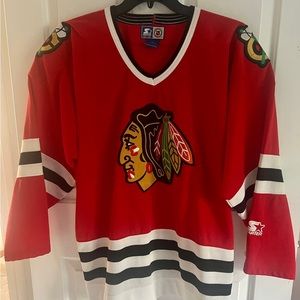 Chicago Blackhawk’s Starter Jersey. Size Large (New) without tags